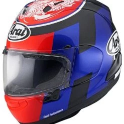 Best deal ❤️ Arai RX-7V Leon Haslam Helmet - Unisex - Large - Adult - Blue/Red/Black 🌟