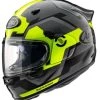 Wholesale 🥰 Arai Quantic Face Fluro Yellow Helmet (Includes Arai Pro Shade Visor valued at $129.95) - Unisex - Small - Adult - Yellow 👏