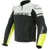 Discount ✨ Dainese Agile Black White and Yellow Leather Jacket - White - 50 - Adult 👍
