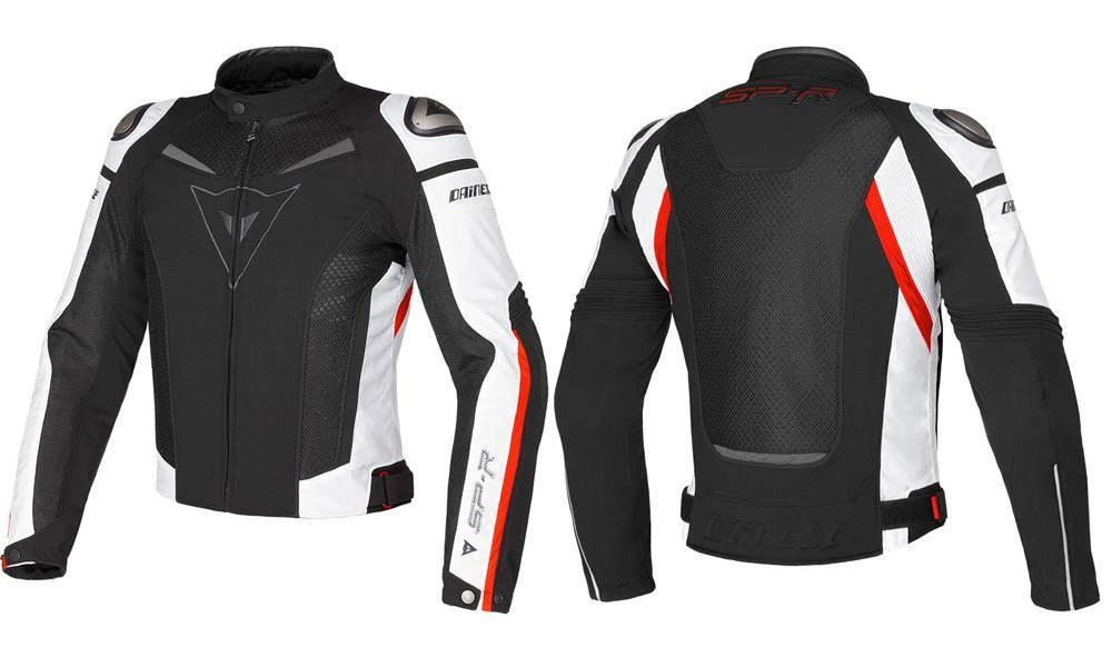 Promo 🤩 Dainese - Super Speed Tex Black White and Red Jacket 😀 3 Promo 🤩 Dainese - Super Speed Tex Black White and Red Jacket 😀