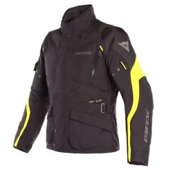 New ⭐ Dainese Tempest 2 Black and Yellow D-Dry Jacket - Black - 48 - Adult 🔔