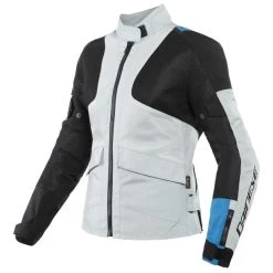 Flash Sale 👏 Dainese Ladies Air Tourer Grey Blue and Black Tex Jacket - 👩 Women Specific - 44 - Adult - Blue/Black 👍